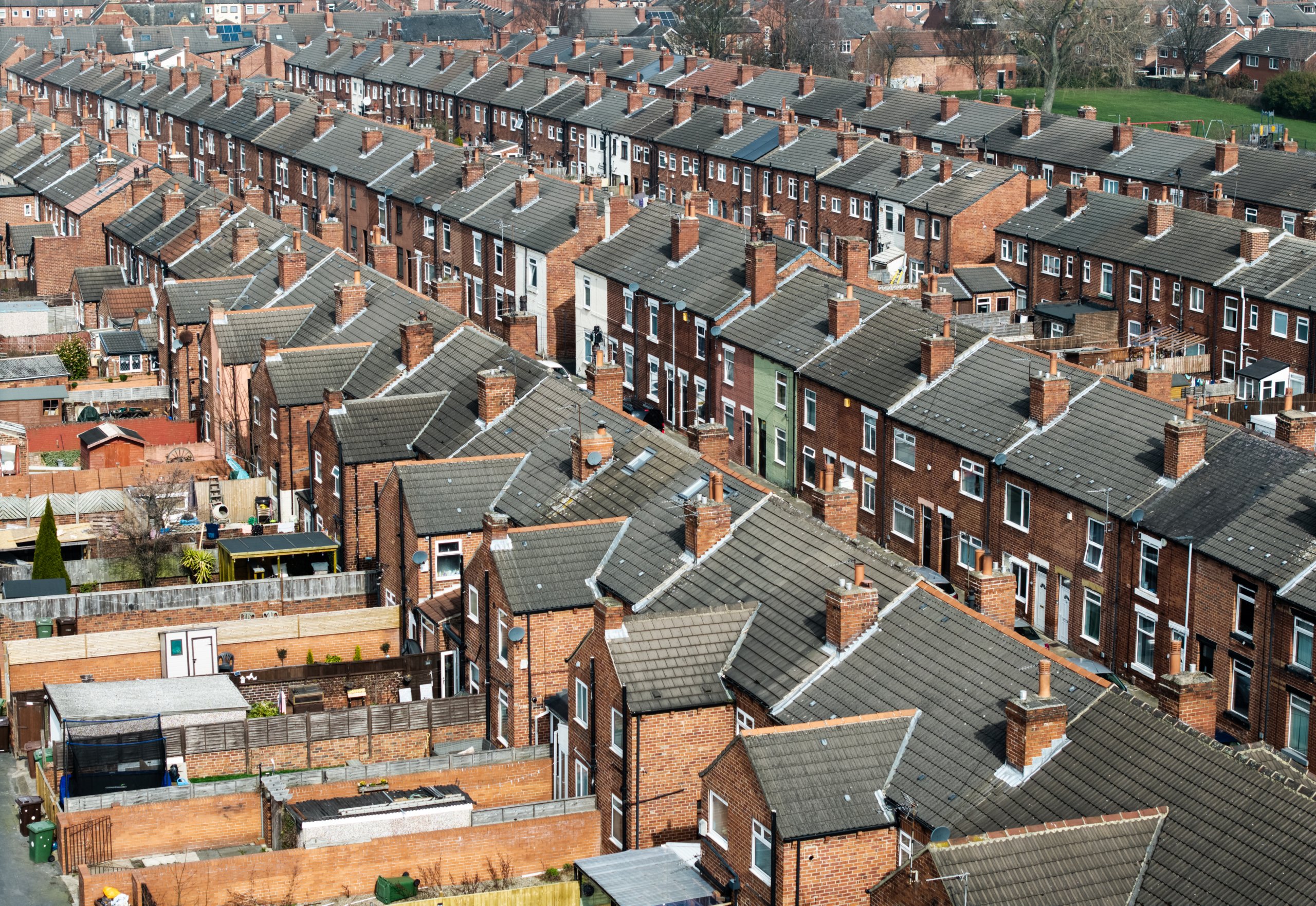 Where are the most unoccupied houses in England?