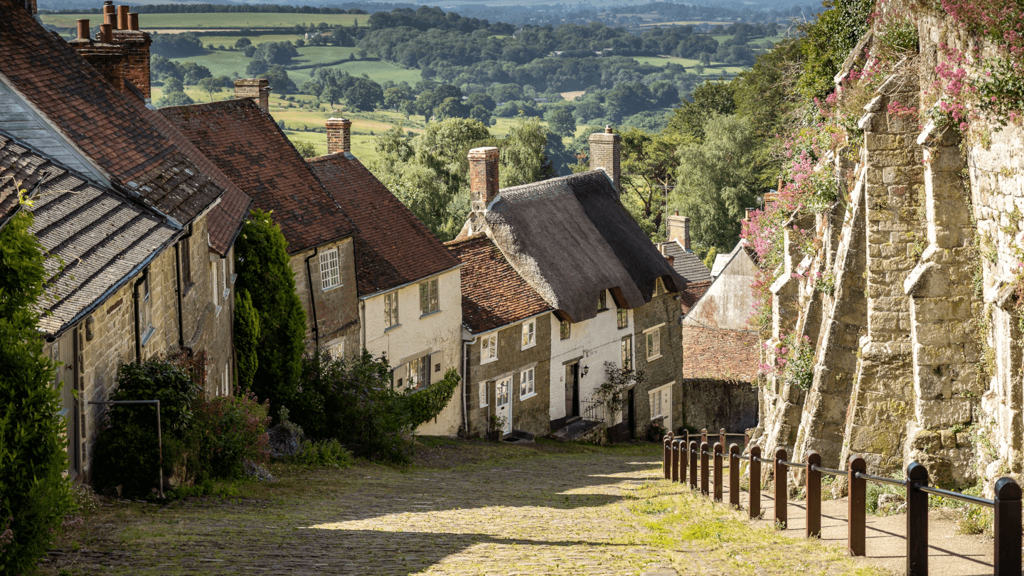 quaint village with holiday homes