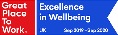 Homeprotect is proud to have been recognised as a centre of Excellence in Wellbeing by Great Place to Work®