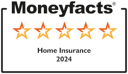 5 Star Moneyfacts Logo for Home Insurance Cover