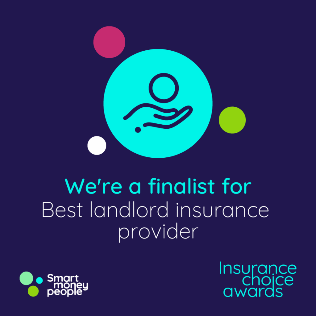 Best Landlord Insurance Provider finalist badge for Smart Money People's Insurance Choice Awards